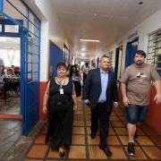 SEDUC- RS - Na tarde desta sexta-feira (03/03) o Secretário Estadual de Educação, Luís Alcoba de Freitas, visitou a escola estadual Neusa Mari Pacheco na cidade de Canela/RS FOTO: RODRIGO RODRIGUES/SEDUC