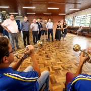 SEDUC- RS - Na tarde desta sexta-feira (03/03) o Secretário Estadual de Educação, Luís Alcoba de Freitas, visitou a escola estadual Neusa Mari Pacheco na cidade de Canela/RS FOTO: RODRIGO RODRIGUES/SEDUC