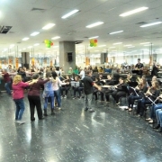 Orquestra Municipal de Sopros de Feliz animou a Seduc