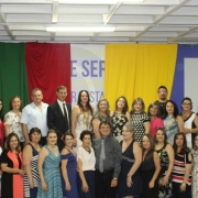 Cerimônia de pose na 14ª CRE