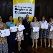 Cerimônia de pose na 8ª CRE