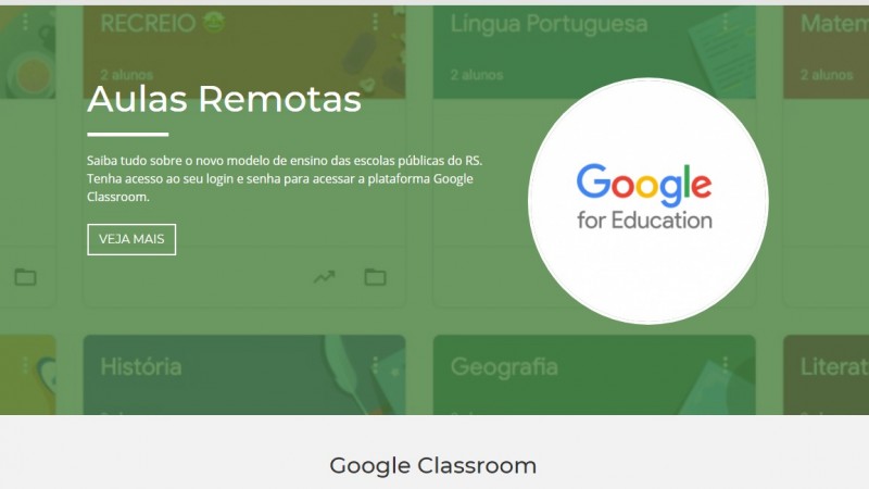Hotsite das Aulas Remotas já está disponível para acesso de alunos e professores