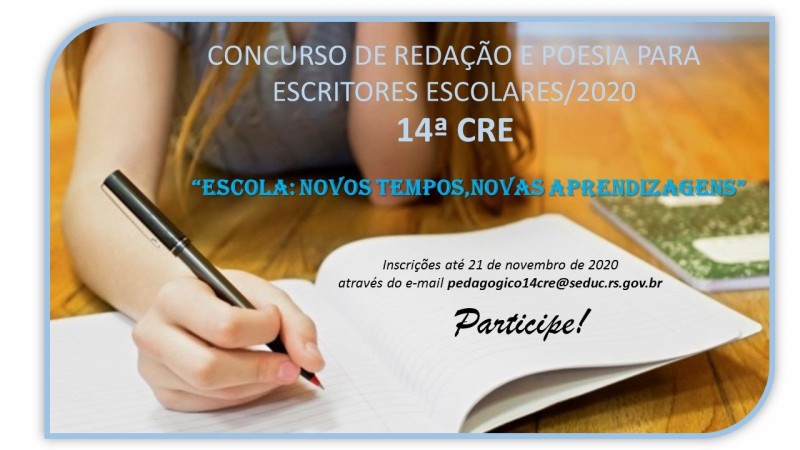 Card de divulgação do concurso