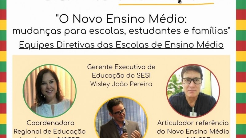 Educação: Estudantes do ensino médio participam de workshops sobre  protagonismo social - Agência Estadual de Notícias