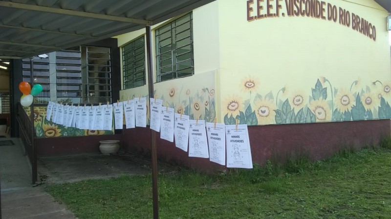 EEEF Visconde do Rio Branco procurou de maneira criativa envolver os alunos nas atividades