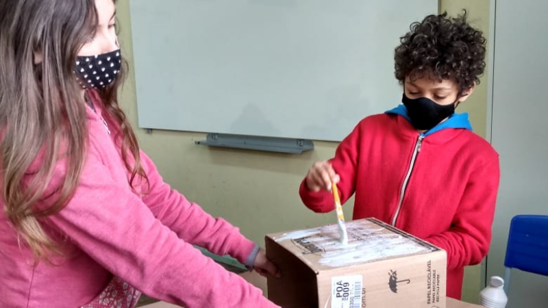 Alunos foram desafiados a realizarem à mostra