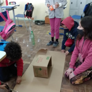 Alunos usaram a criatividade para desenvolver a tarefa