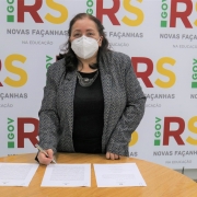 Berenice Cabreira da Costa, presidente do Conselho Estadual de Alimentação Escolar, tomou posse na tarde desta sexta (10)