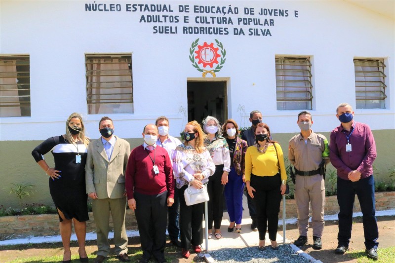 Representantes da Seduc, Susepe, SSP e Prefeitura de Charqueadas estiveram presentes no evento