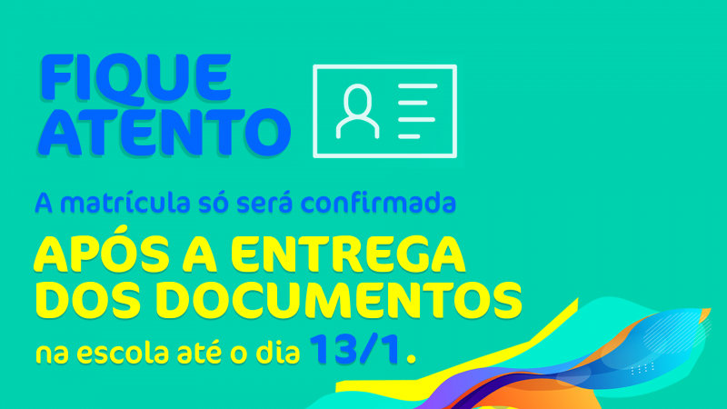 Período de confirmação de Matrícula 2023 termina 13/01