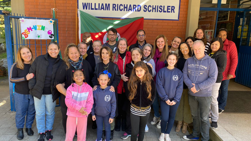 Alunos da Escola Willian Richard em Porto Alegre