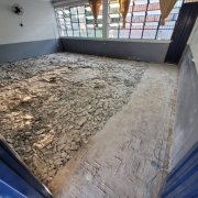 Sala de aula durante reforma na Escola Estadual de Ensino Fundamental Professor Augusto Meyer, em São Leopoldo