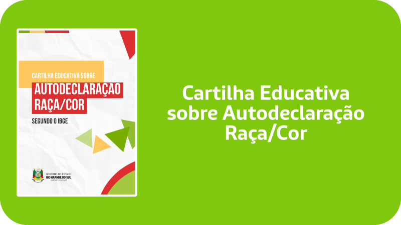 Banner Cartilha Educativa sobre Autodeclaração Raça Cor