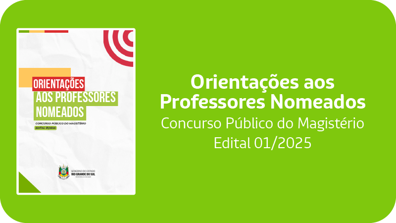 Aba Orientações aos Professores Nomeados