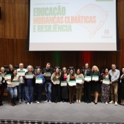 Ao todo, 83 escolas participantes do primeiro ciclo do projeto receberam certificados em reconhecimento ao trabalho desenvolvido